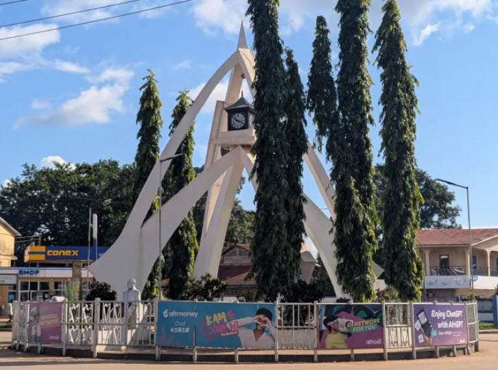 Kenema Clock Tower, Kenema, Eastern Province, Sierra Leone